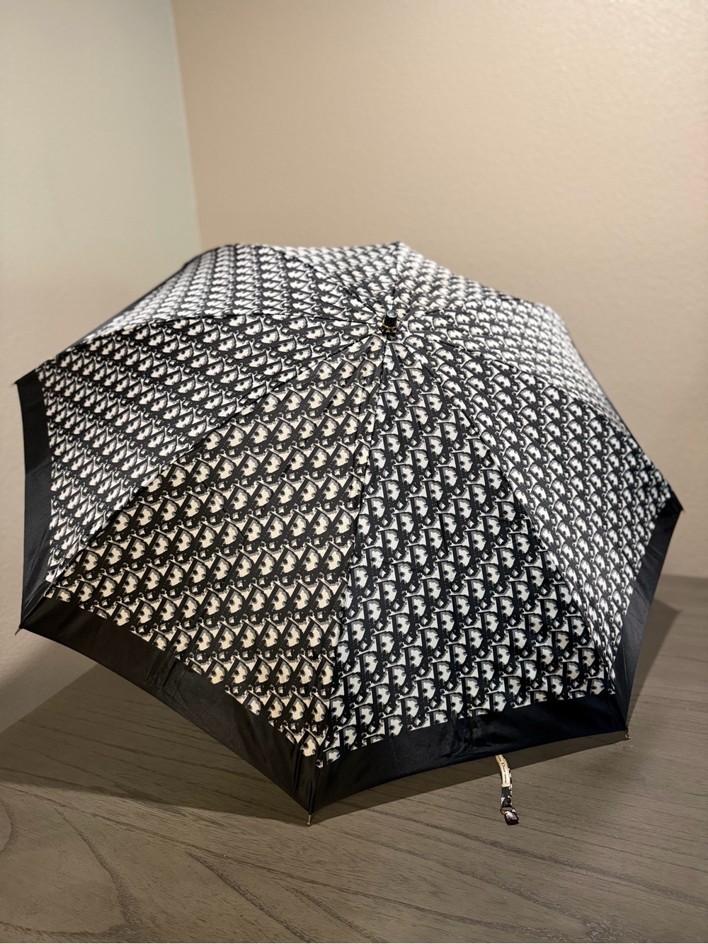 DIOR Monogram Compact Folding Umbrella